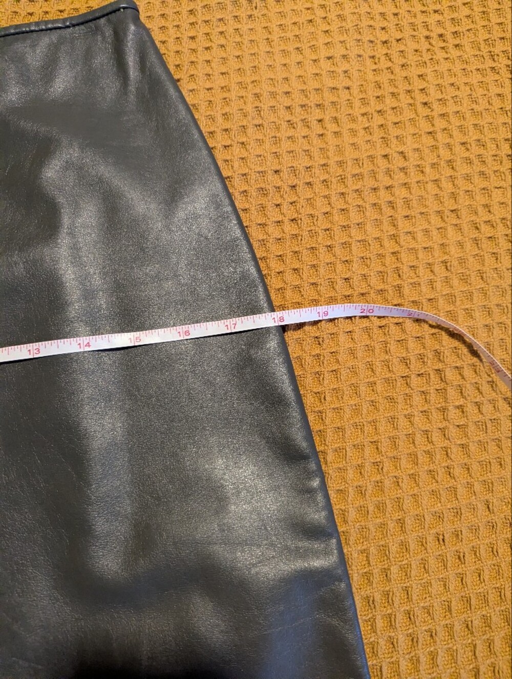 Banana Republic Leather Midi Skirt, 2 - Picture 6 of 8
